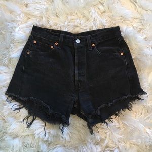 Levi’s Black High Waisted Shorts